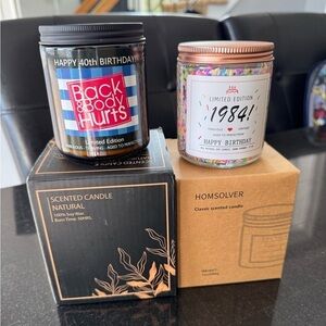 Set of 2 brand new birthday candles